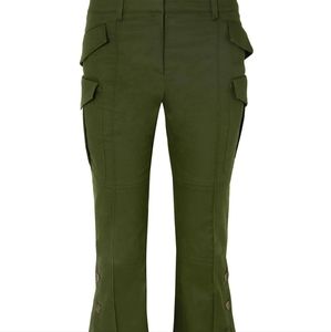ROKH cotton-twill flared pants from Barney's